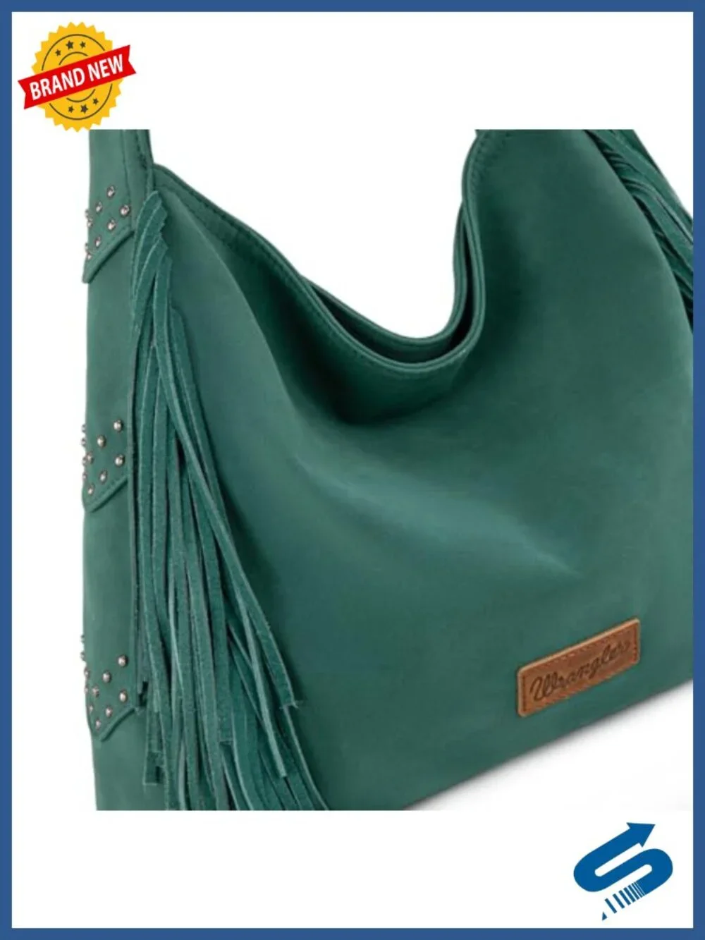 Fringe Suede Hobo Bag with Tassels Western Boho Shoulder Purse